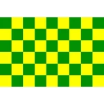 Checkered Green/Yellow 5'x3'