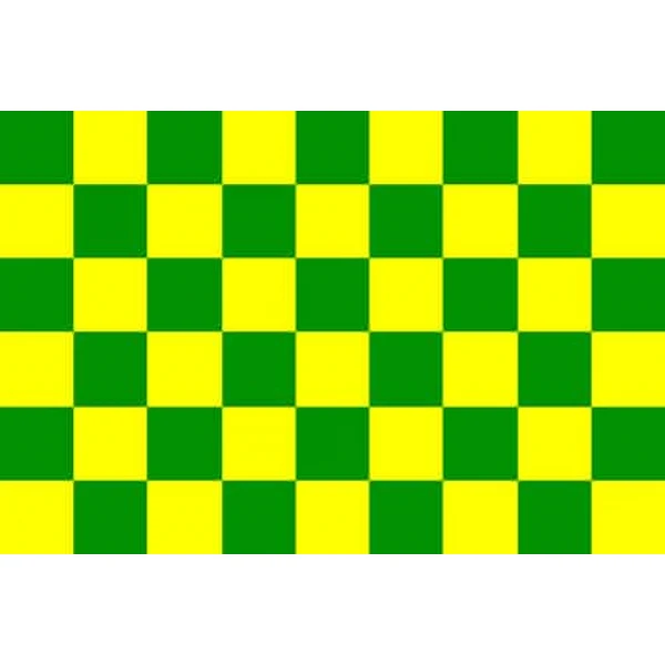 Checkered Green/Yellow 5'x3'