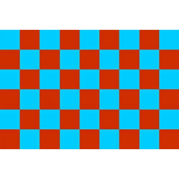 Checkered Maroon/Sky Blue 5'x3'