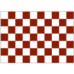 Checkered Maroon/White 5'x3'