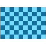 Checkered Navy/Sky Blue 5'x3'