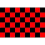 Checkered Red/Black 5'x3'