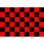 Checkered Red/Black 5'x3'