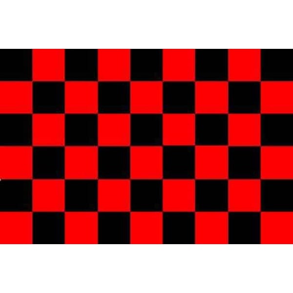 Checkered Red/Black 5'x3'