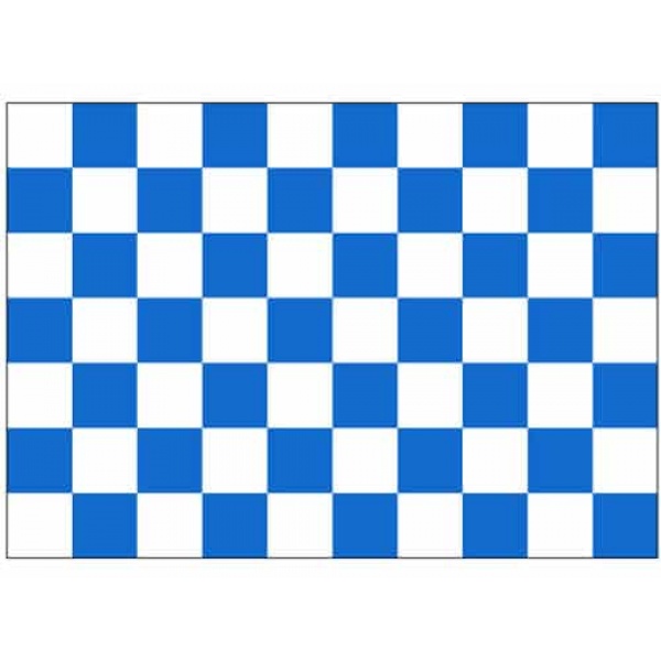 Checkered Royal blue/white 5'x3'
