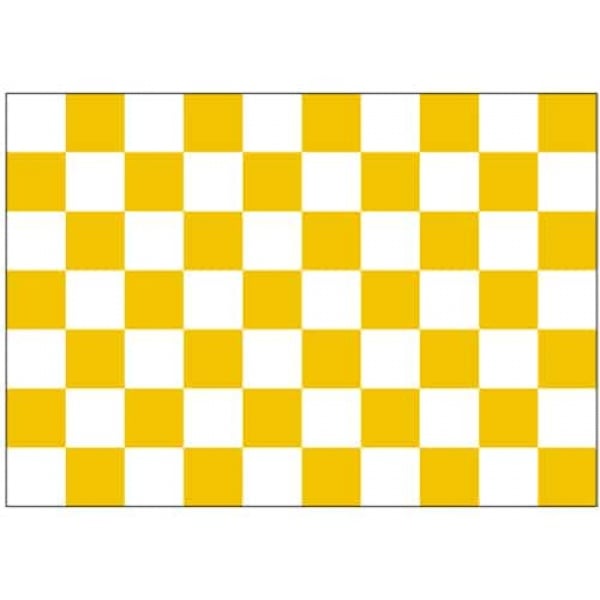 Checkered tangerine/white  hand flag