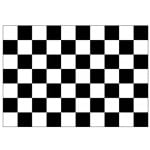Checkered Black/White 3'x2' - Image 2
