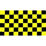 Checkered Black/Yellow 3'x2'