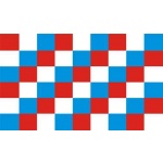 Checkered Blue/Red/White 5'x3'