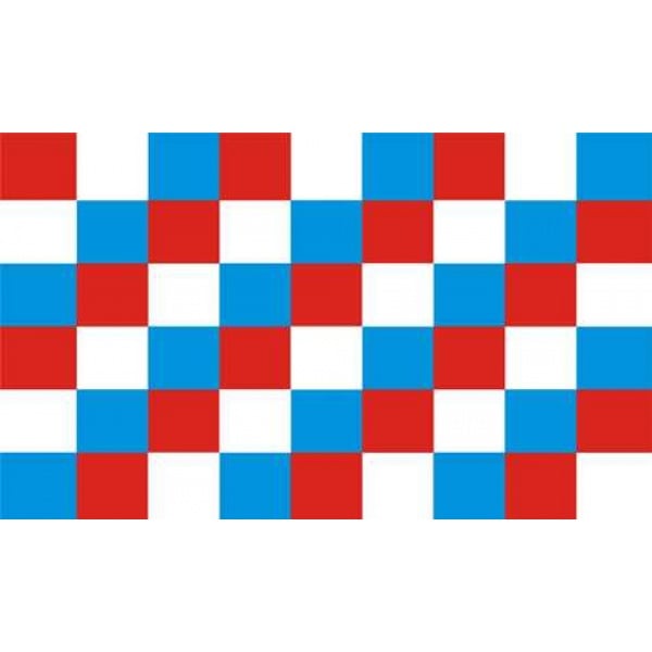 Checkered Blue/Red/White 5'x3'