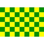 Checkered Green/Yellow 3'x2'