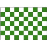 Checkered Flags - Green/White