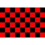 Checkered Red/Black table flag