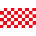 Checkered Red/White 3'x2'