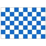 Checkered Royal Blue/White 3'x2' - Image 2