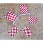 6m 20 flag checkered red/white bunting