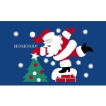 Christmas ho ho ho 5'x3'