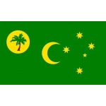 Cocos Keeling Islands table flag