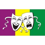 Comedy/Tragedy 5'x3'