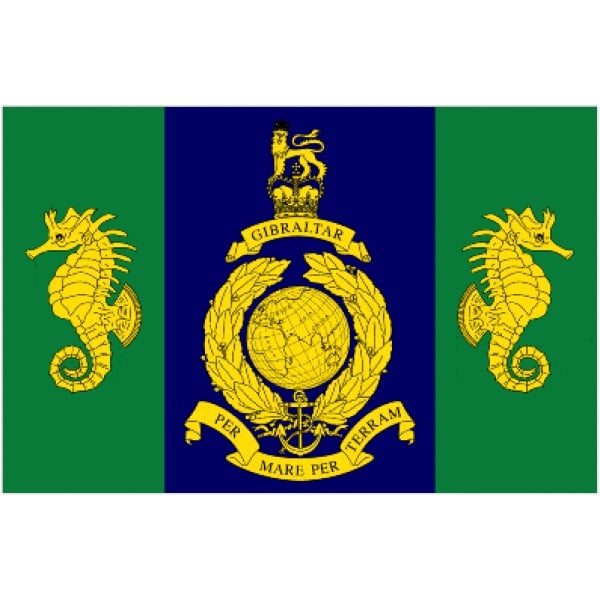 Commando Logistics Regiment Royal Marines hand flag
