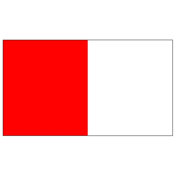 Vertical Stripe Red/white 3'x2'