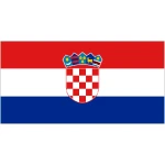 Croatia medium table flag