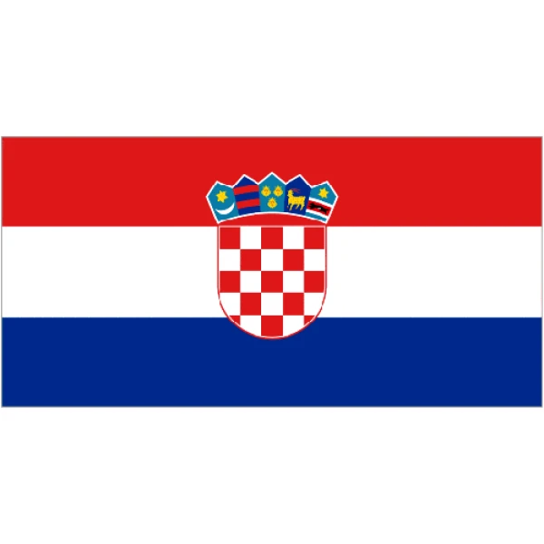 Croatia medium table flag