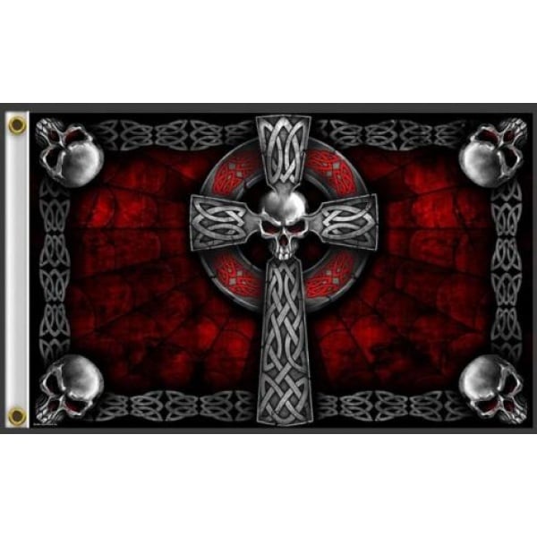 Cross Skull 5'x3'