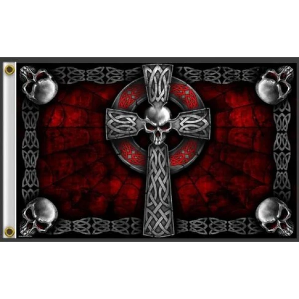 Cross Skull 5'x3'