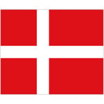 Denmark medium table flag