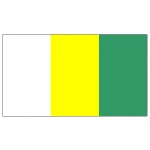 White/Yellow/Green Vertical Stripe 5'x3'