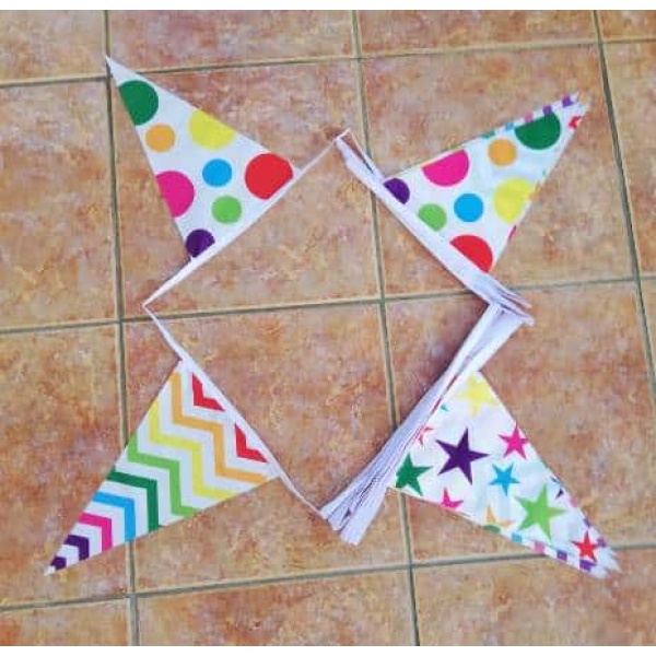 8m 18 flag Dot/Wave/Star bunting