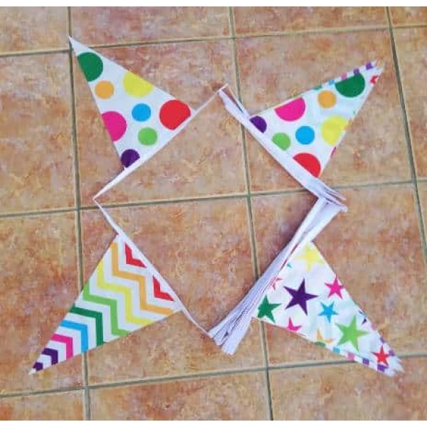 8m 18 flag Dot/Wave/Star bunting