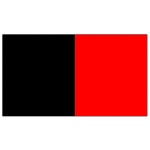 Vertical Stripe Black/Red 3'x2'