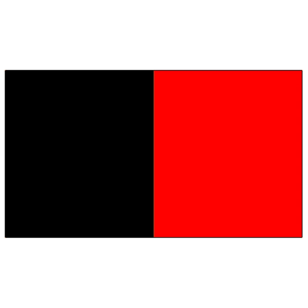 Vertical Stripe Black/Red 3'x2'