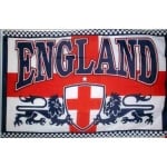 England Football Flag (England 2 Lions) St George 5'x3'