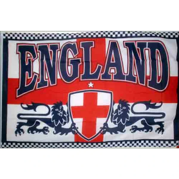 England Football Flag (England 2 Lions) St George 5'x3'