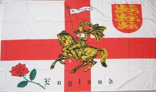 english-rose-lion English Rose Lion medium table flag - Image 1
