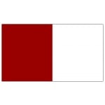 Vertical Stripe Maroon/white 3'x2'