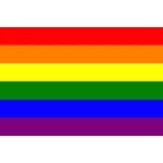 Gay Pride (Rainbow) table flag