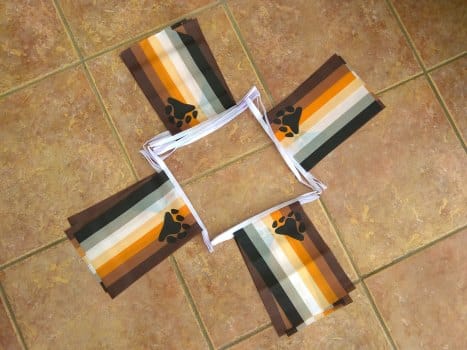 gaypridebearbunting 6m 20 flag Gay Pride Bear bunting - Image 1