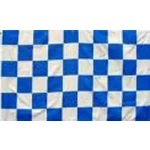 Giant Checkered Royal Blue/White 8'x5'