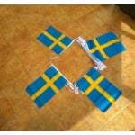 20m 32 flag 18"x12" Sweden bunting