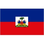 Haiti large hand flag