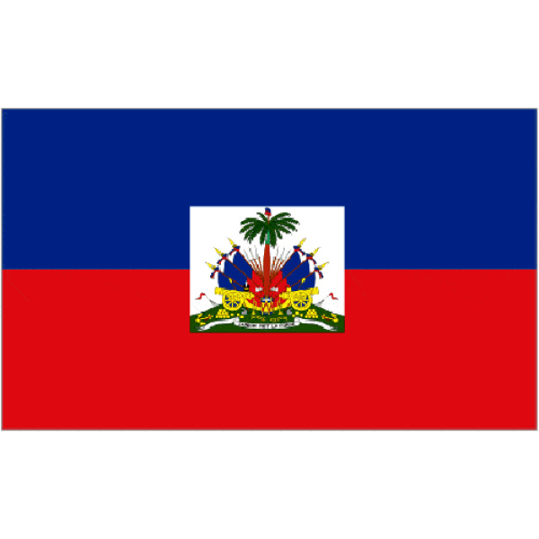 Haiti large hand flag