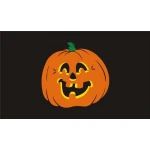 Pumpkin medium table flag