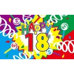 Happy 18th Birthday 5'x3'