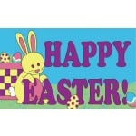 Happy Easter (new) 5'x3'