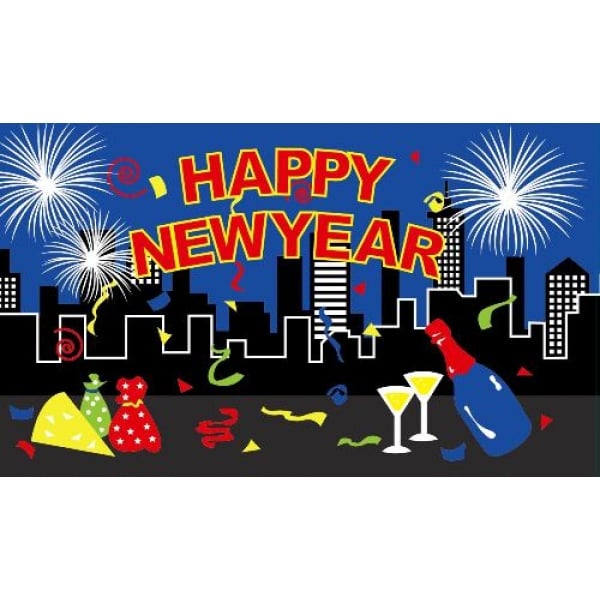 Happy New Year (new) 5'x3'