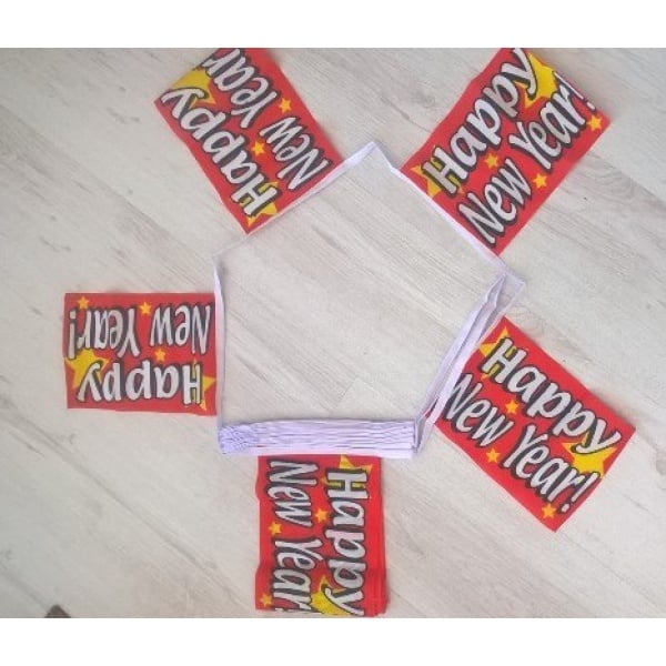 6m 20 flag Happy New Year Bunting